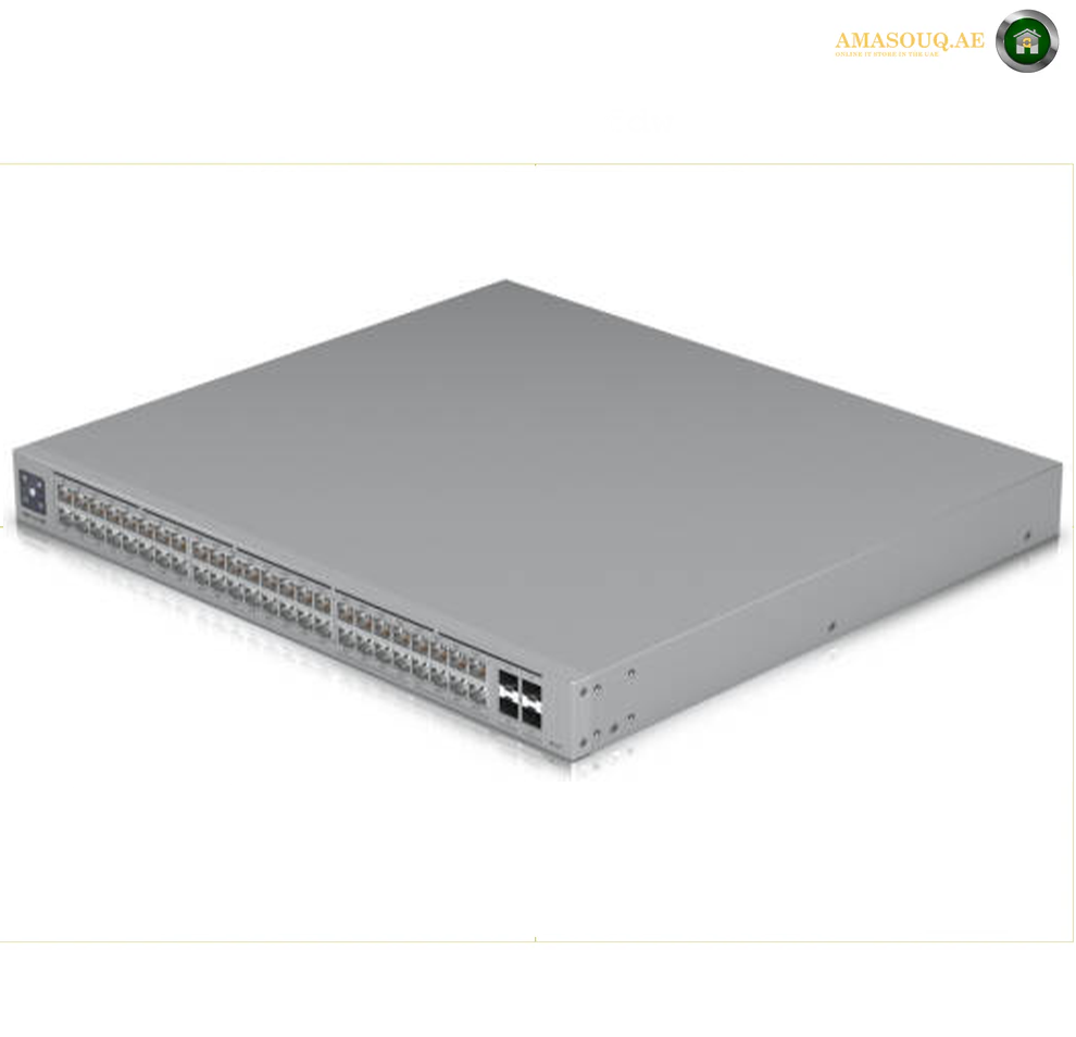 Ubiquiti Pro Max 48 PoE Network Switch, 1.3" Touchscreen, 32x GbE RJ45 ports, 224 Gbps Switching Capacity, 720W Total Available PoE, SGCC Steel Material, Black | USW-Pro-Max-48-PoE
