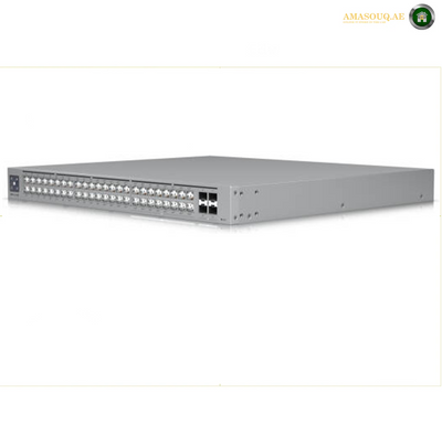 Ubiquiti Pro Max 48 PoE Network Switch, 1.3" Touchscreen, 32x GbE RJ45 ports, 224 Gbps Switching Capacity, 720W Total Available PoE, SGCC Steel Material, Black | USW-Pro-Max-48-PoE
