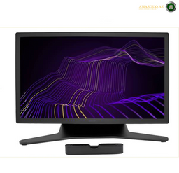 Wacom Cintiq Pro 27 120Hz pen display DTH271K0B-ST. Monitor with a purple and gold abstract design on the screen, branded 'AMASOUQ'.
